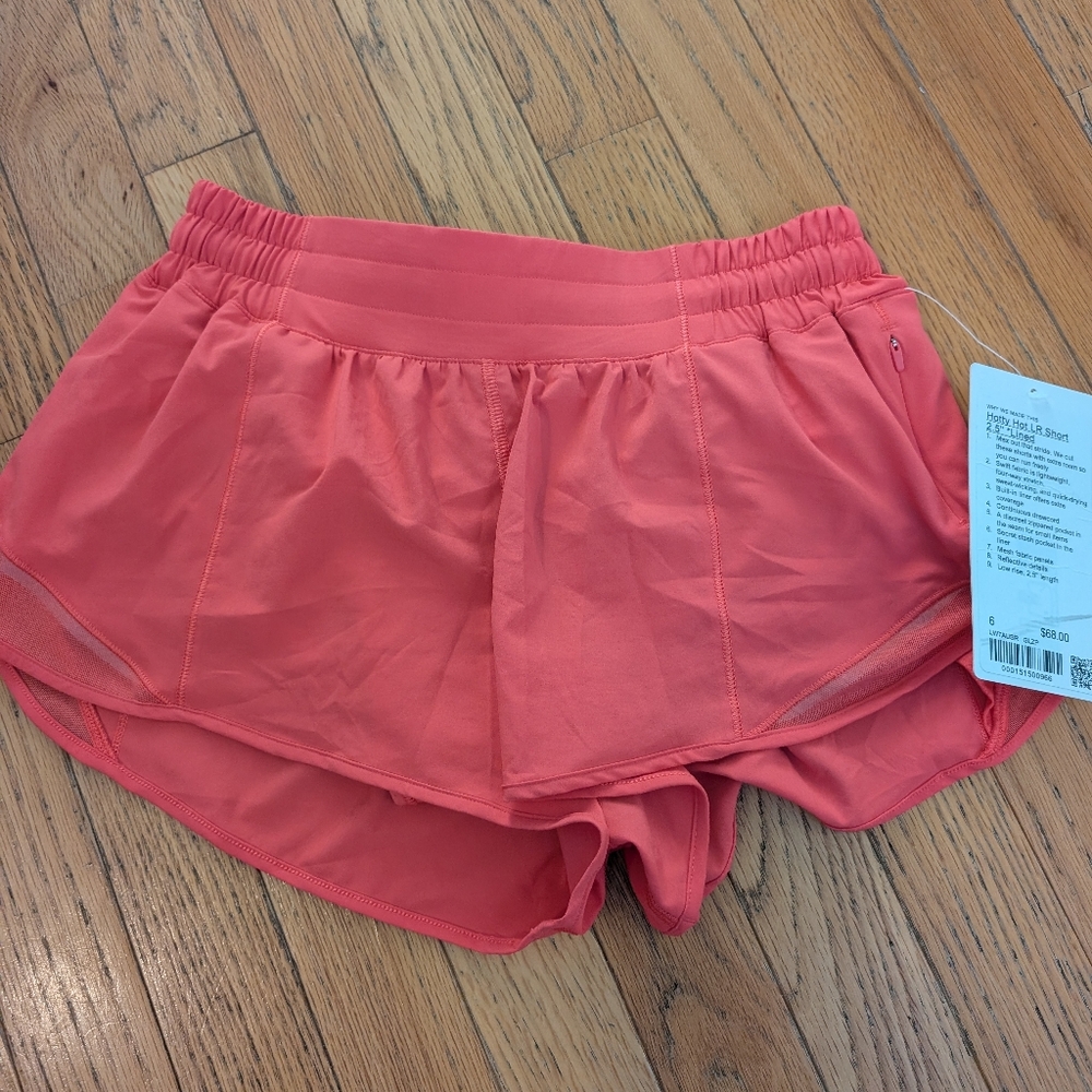 Lululemon Athletica Coral Athletic Shorts